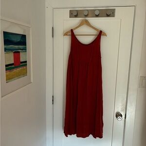 Elegant Sleeveless French Linen Dress by Zyga